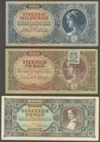 1930-1946. Pengő tétel 12klf T:I-,II+ Csak egyszer hajtott! (többsége)