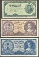 1930-1946. Pengő tétel 12klf T:I-,II+ Csak egyszer hajtott! (többsége)