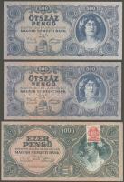 1930-46. Kis pengő tétel duplákkal 12db (9klf) T:II+,II