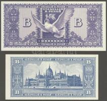 1946. 10.000.000B.-pengő + 100.000.000B.-pengő T:I