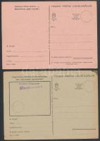 cca 1940-1944 Kitöltetlen tábori postai levelezőlapok, 5 db