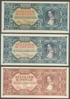 1945-46. Infla tétel 11db (7klf) T:I,I-