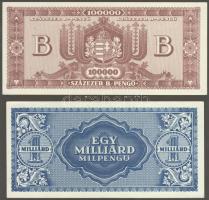 1945-46. Infla tétel 11db (7klf) T:I,I-