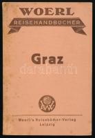 2 db útikönyv-Illustrierter Führer durch Graz und Umgebung. Xi. Auflage. lepzig, Woerl's Reisebücher-Verlag. Kiadói papírkötés, jó állapotban; Geuters Führer Innsbruck. Stubaital, Brennerbahn. Leipzig, Reiseführerverlag karl P. Geuter. Kiadói papírkötés, kissé kopottas állapotban.