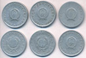 1949-1958. 1Ft Al (6x) közte 5db klf T:2-,3
