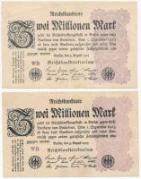 Németország / Weimari Köztársaság 1923. 2.000.000M (5x) T:III
Germany / Weimar Republic 1923. 2.000...