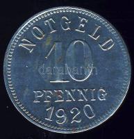 Német Birodalom/Weimari Köztársaság/városi szükségpénz/Bad Kissinger 1920. 10Pf T:2