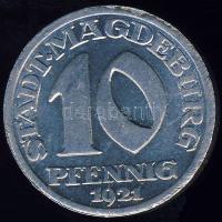 Német Birodalom/Weimari Köztársaság/városi szükségpénz/Magdeburg 1921. 10Pf T:2