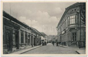 Komárom, Komárno; Jókai utca, Girch József Könyv és papírkereskedése / street, paper shop