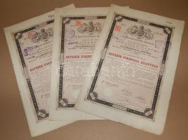 1881. Járadékkölcsön/államadóssági kötvény 1000Ft 4db