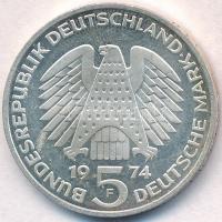 NSZK 1974F 5M Ag "25 éves az Alkotmány" T:2 apró ph.
FRG 1974F 5 Mark Ag "25th Anniv...