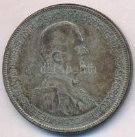 1930. 5P Ag "Horthy jobbra" T:3 erős patina, karc