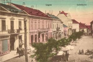 Lugos, Lugoj; Izabella tér, Központi sörcsarnok / square, beer hall