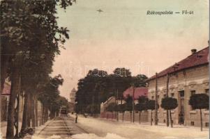 Budapest XV. Rákospalota, Fő út, villamos (Rb)