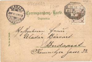 1897 Abbázia, Abbazia; Stefánia Koronahercegnő Hotel,  gyógyfürdő, kikötő / Hotel, spa, port, floral...