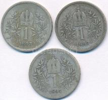 Ausztria 1893. 1K Ag (2x) + 1894. 1K Ag "Ferenc József" T:2-,3
Austria 1893. 1 Corona Ag ...