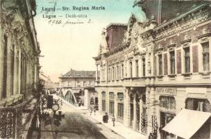 Lugos, Lugoj; Deák utca, Barth Károly utca / Str. Regina Maria, shop