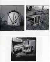 1979 Kiskunfélegyháza, rekonstruált szélmalom a múzeum udvarán, 7 db korabeli negatívról készült mai nagyítás, 15x10 cm