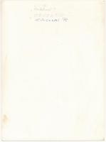 cca 1969 Kalocsai Rudolf: Emlékmű, feliratozott vintage fotóművészeti alkotás, 24x18 cm