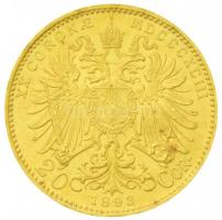 Ausztria 1893. 20K Au "Ferenc József" (6.77g/0.900) T:2 kis ph.
Austria 1893. 20 Corona A...