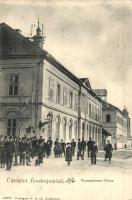 Érsekújvár, Nové Zamky; Gimnázium, Posta, Conlegner J. és fia kiadása / grammer school, post office (EK)