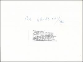 1962 Kodály Zoltán születésnapi társaságban, feliratozott vintage fotó, 18x24 cm