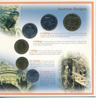 Ausztria 1997. 10g-20Sch (6xklf) forgalmi sor, eredeti műanyag tokban T:1 Austria 1997. 10 Groschen - 20 Schilling (6xdiff) coin set in plastic case C:UNC