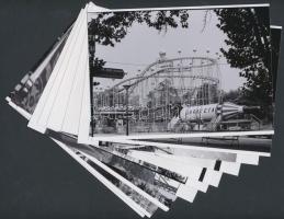 cca 1965 Budapest, Vidám park, Kotnyek Antal képriportja, 11 db korabeli vintage negatívról készült mai nagyítások, 13x18 cm
