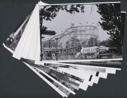 cca 1965 Budapest, Vidám park, Kotnyek Antal képriportja, 11 db korabeli vintage negatívról készült mai nagyítások, 13x18 cm