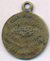 1893. Május 21. "1849. Május 21. Szabad Hazáért - A Névtelen Hősök Győzelmének Emléke" fém...