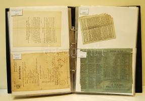 Közel 100 német és latin nyelvű irat az 1700-as évektől a századfordulóig nagyméretű plakátalbumban ...