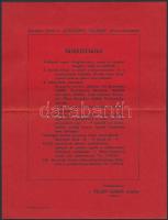cca 1930 Bercsényi tüzérek falkavadászata, eredeti fotóval díszített reklámos meghívó