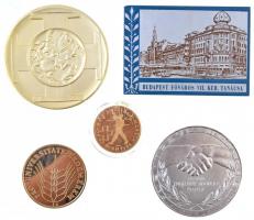 Vegyes 17db-os emlékérem tétel, magyar és külföldi darabokkal, közte 1934. "Szombathelyi Ünnepi...