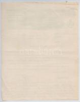 Budapest 1898. "Seifert Henrik és Fiai - Cs. és Kir. Udvari Tekeasztal-Gyár" számla okmány...