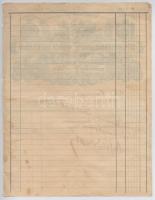 Budapest 1898. "Seifert Henrik és Fiai - Cs. és Kir. Udvari Tekeasztal-Gyár" számla okmány...