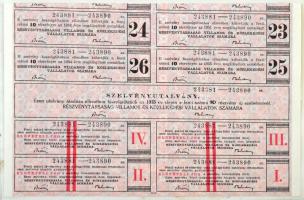 Budapest 1929. "Részvénytársaság Villamos és Közlekedési Vállalatok Számára" tíz részvénye...