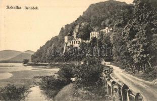 Vágsziklás, Szkalka-Benedek; apátsági romok / abbey ruins