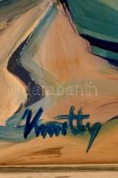 Kmetty jelzéssel: Asztali csendélet. Olaj, karton, keretben, 40×51 cm