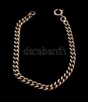 Ezüst(Ag) pancer karlánc, jelzett, h: 19 cm, nettó: 12,3 g