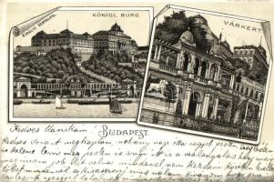 Budapest I. Királyi várpalota és várkert, litho