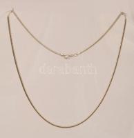 Ezüst(Ag) kígyó nyaklánc, jelzett, h: 40 cm, nettó: 6,6 g