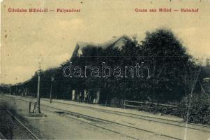 Billéd, Biled; vasútállomás, W. L. 1254. / railway station (EB)