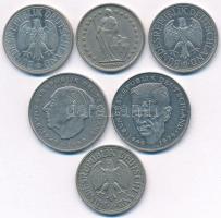 Vegyes: NSZK / Németország 1950-1991. 1M (3xklf) + 2M (2xklf) + Svájc 1968. 1Fr T:2,2-
Mixed: FRG /...