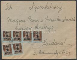 1945 (4. díjszabás) Nyomtatvány Kisegítő 6x2P/4f bérmentesítéssel