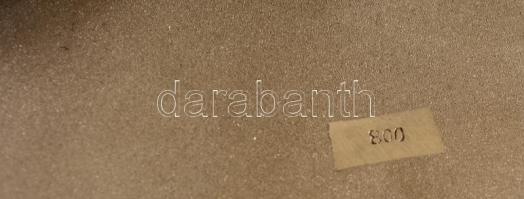 Ezüst(Ag) ornamentikus mintával gazdagon díszített dobozka, jelzett, 7,5x5,5x1 cm, nettó: 56,8 g