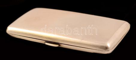 Ezüst(Ag) névjegykártyatartó, jelzett, 8x4,5x1 cm, nettó: 48,3 g