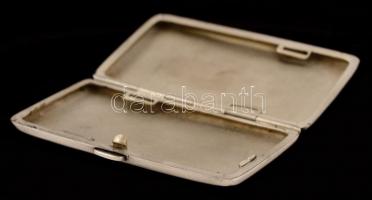 Ezüst(Ag) névjegykártyatartó, jelzett, 8x4,5x1 cm, nettó: 48,3 g