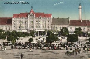 Szatmárnémeti, Satu Mare; Deák tér, piac / square, market