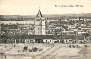 Nagyszalonta, Salonta; látkép 1899-ben / in 1899 (EK)