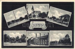 Nagysurány, Surany; cukorgyár, malom / sugar factory, mill